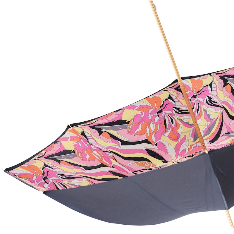 Pink Handle Umbrella – Handmade Italian Manual Rain Umbrella With Durable Canopy