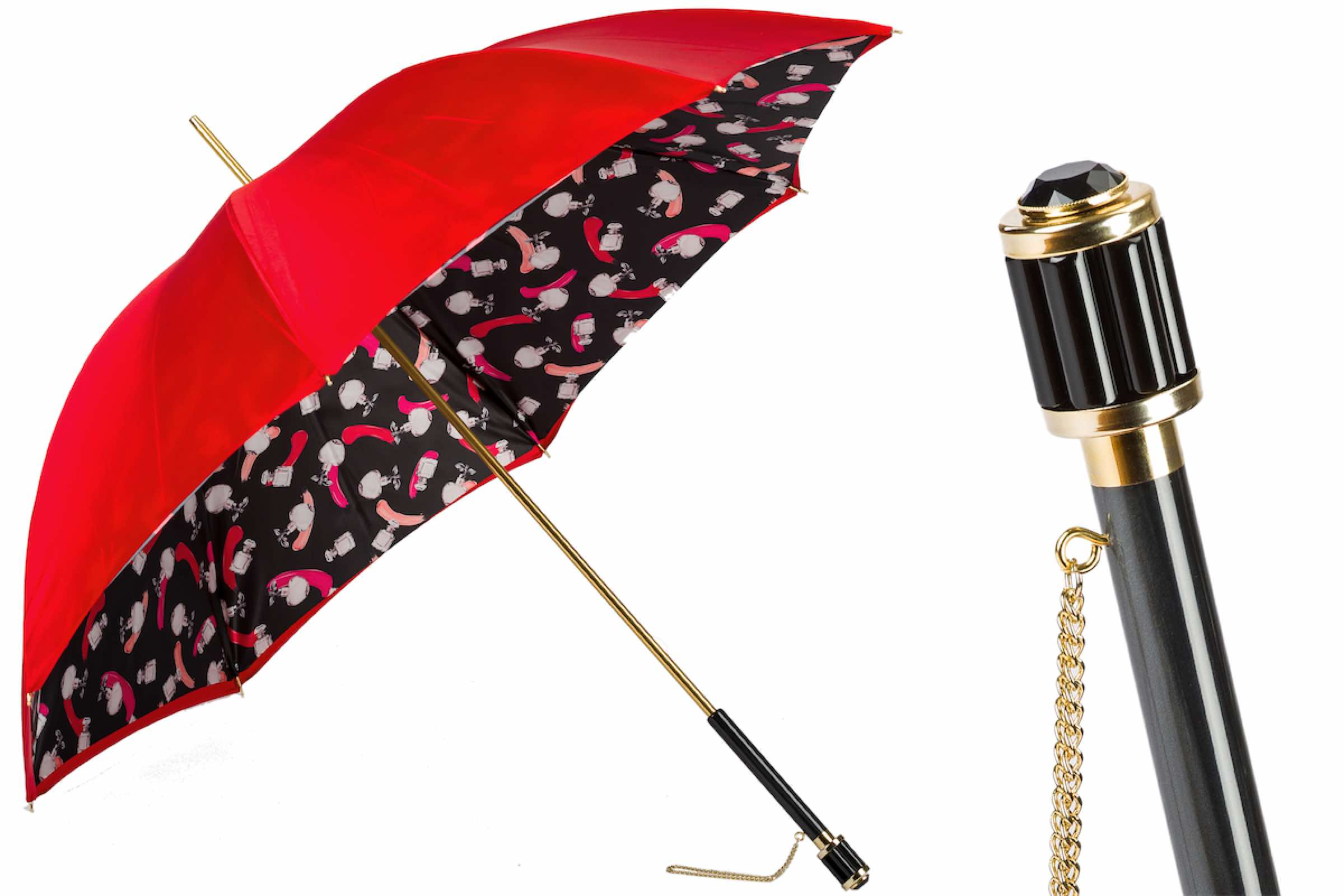 Handmade Italian Umbrella – Double Cloth Canopy | Luxury Rain Umbrella For Women