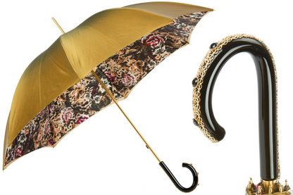 Animalier Umbrella – Double Cloth Manual Open Floral Print Rain Umbrella