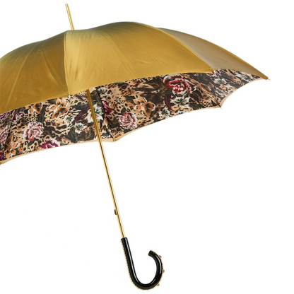 Animalier Umbrella – Double Cloth Manual Open Floral Print Rain Umbrella