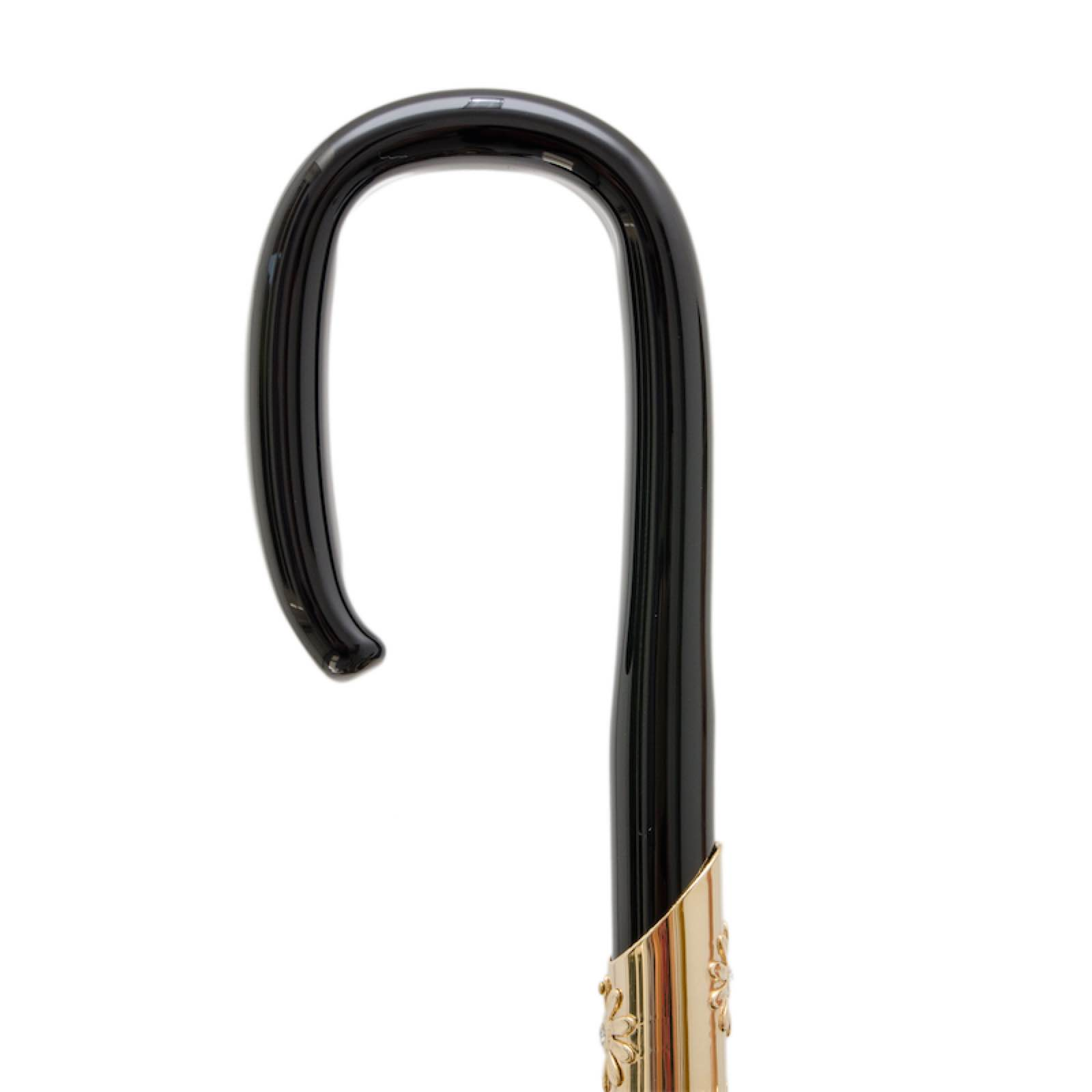 Double Cloth Umbrella – Handmade Italian Floral Pattern Umbrella With Acetate Handle