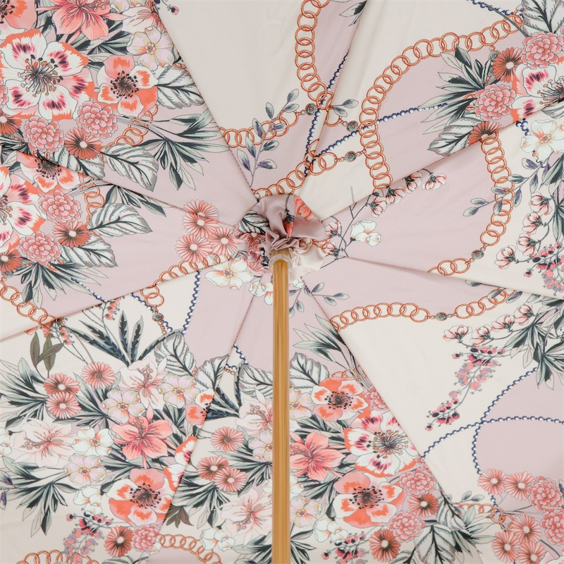 Brass Handle Umbrella – Handmade Italian Rain Umbrella With Polished Sphere Handle