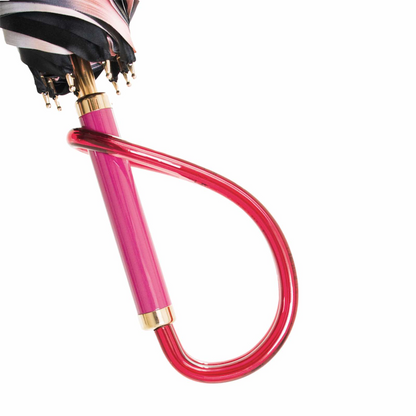 Handcrafted Optical Umbrella – Luxury Floral Rain Umbrella With Polyester Canopy