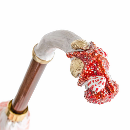 Luxury Starfish Umbrella – Handmade Italian Rain Umbrella with Brass Handle