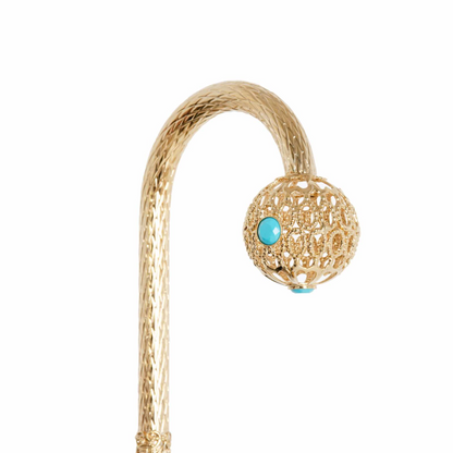 Hawaiian Umbrella – Handmade Italian Rain Umbrella with Jeweled Brass Handle