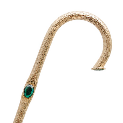 Black Double Cloth Umbrella – Italian Handcrafted Rain Gear with Peacock Pattern Lining