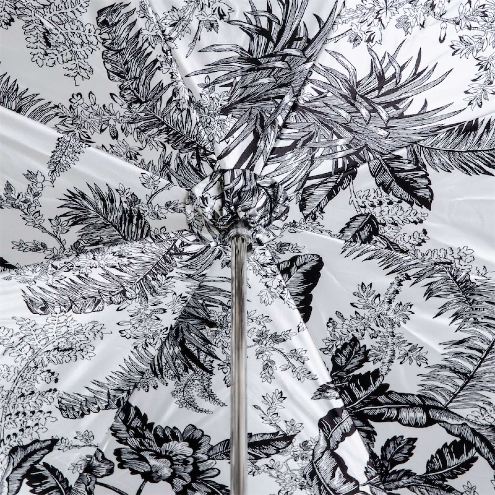 Black Canopy Umbrella – Elegant Designer Rain Umbrella With Acetate Handle