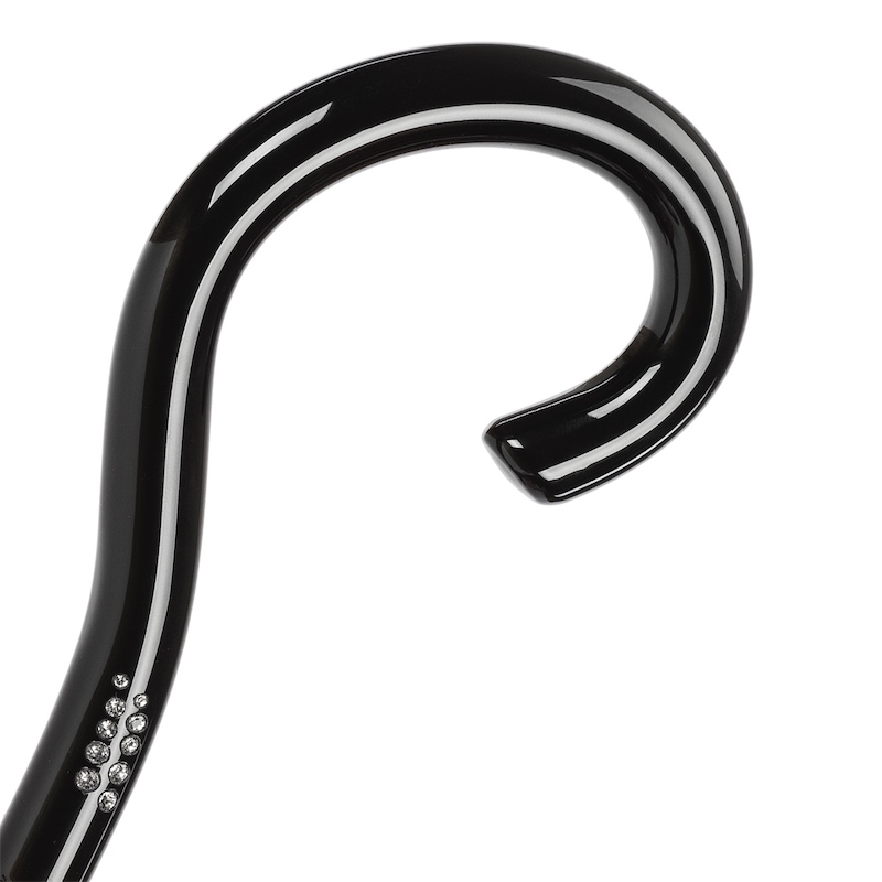 Red Polka Dots Umbrella – Handmade Italian Double Cloth Rain Protection With Swarovski Handle