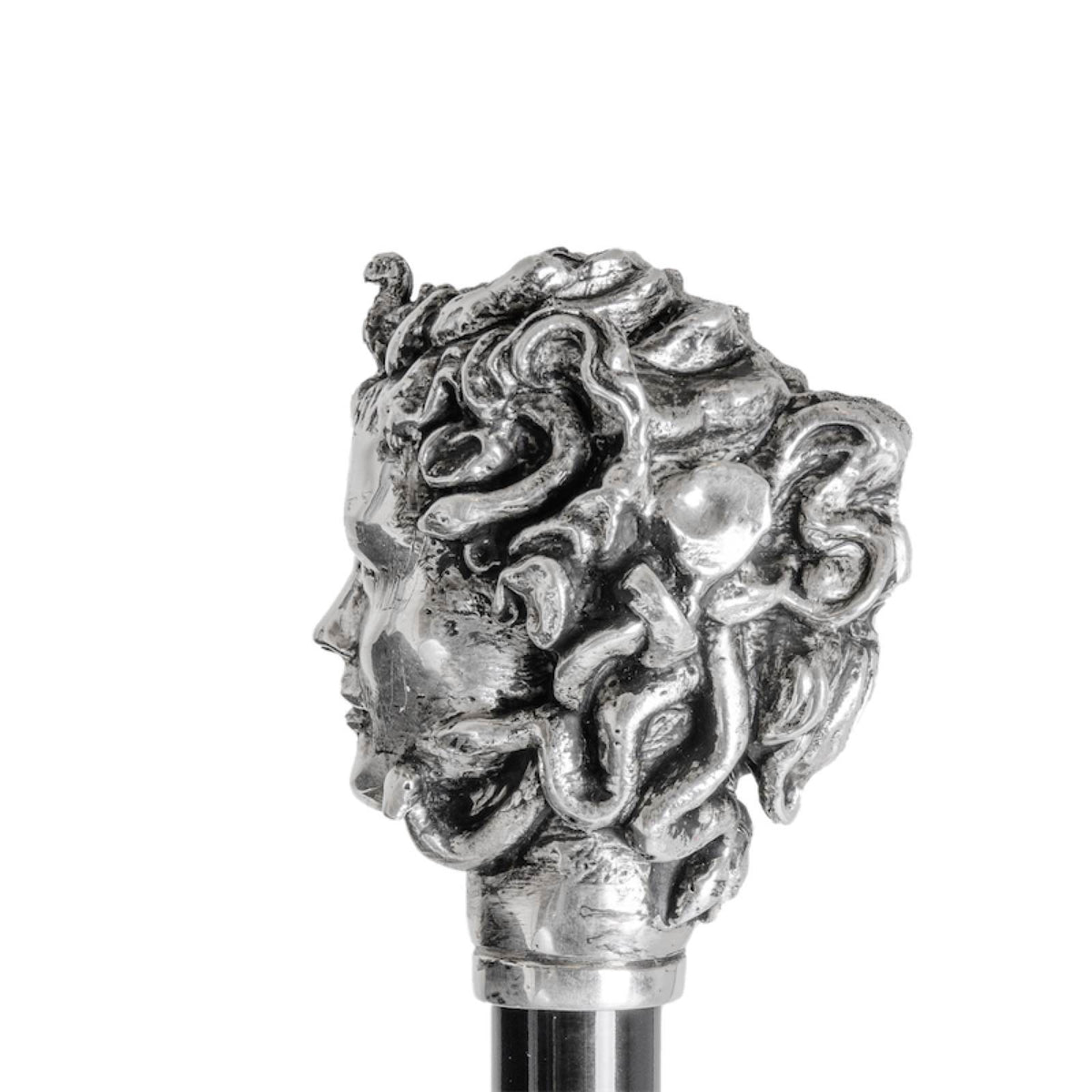 Ilmarchesato Medusa umbrella for women featuring a detailed artistic Medusa design, rain umbrella with elegant style.
