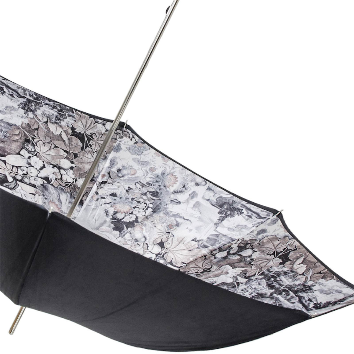 Ilmarchesato Medusa rain umbrella for women featuring a unique art-inspired Medusa design with a curved handle and vibrant pattern.