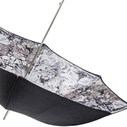 Ilmarchesato Medusa rain umbrella for women featuring a unique art-inspired Medusa design with a curved handle and vibrant pattern.