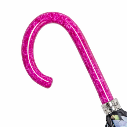 Pink Handle Umbrella – Handmade Italian Rain Umbrella With Acetate Grip