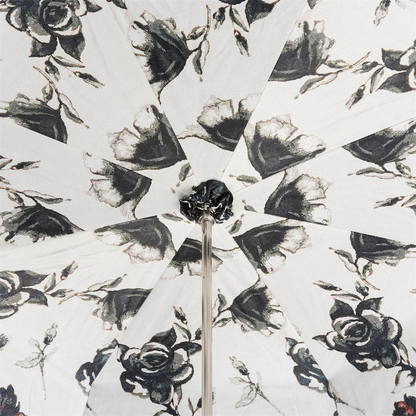 Italian Jeweled Umbrella – Handmade Luxury Rain Umbrella with Brass Handle