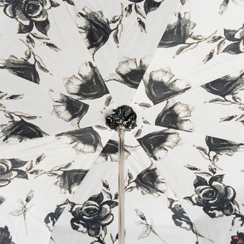 Italian Jeweled Umbrella – Handmade Luxury Rain Umbrella with Brass Handle