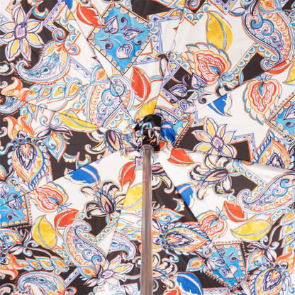 Luxury Manual Umbrella – Sicilian Head Design With Enameled Brass Handle