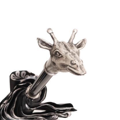 Vintage Giraffe Umbrella – Handmade Italian Rain Gear with Aluminum Handle