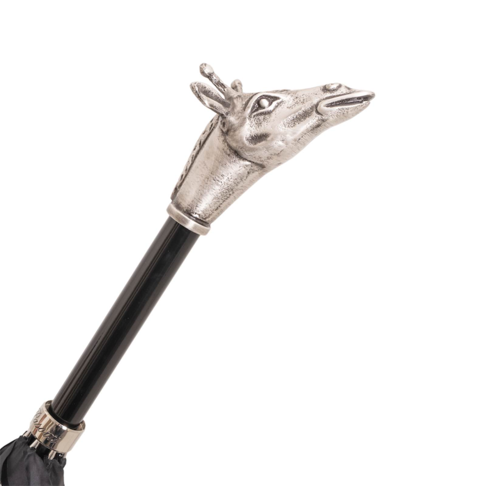 Vintage Giraffe Umbrella – Handmade Italian Rain Gear with Aluminum Handle