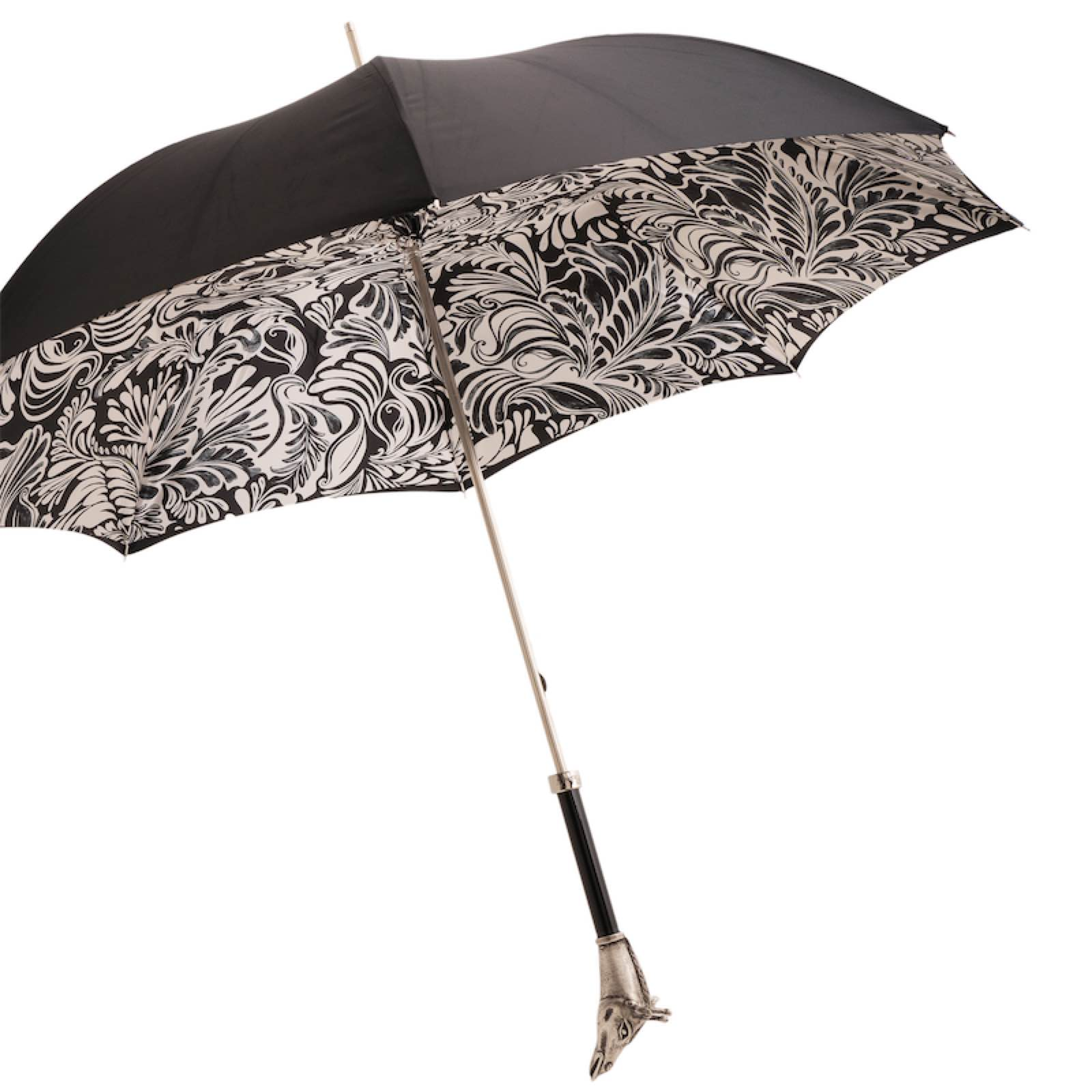 Vintage Giraffe Umbrella – Handmade Italian Rain Gear with Aluminum Handle