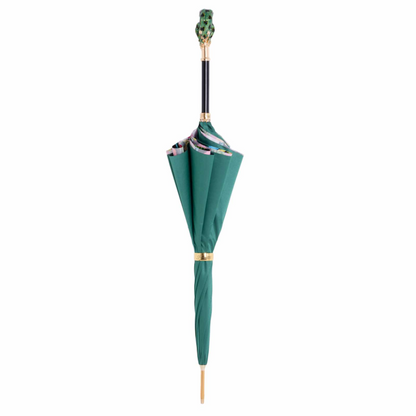 Frog Umbrella – Handmade Italian Rain Umbrella with Enameled Brass Handle