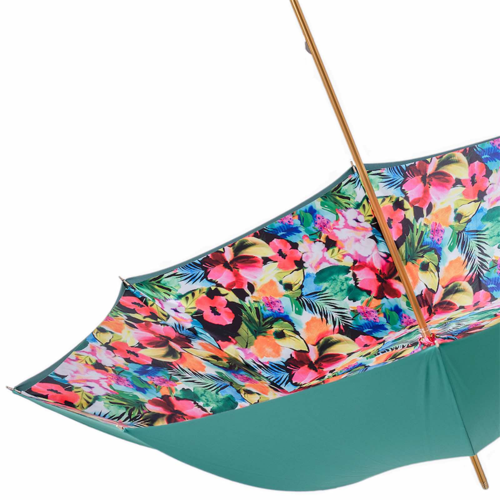 Frog Umbrella – Handmade Italian Rain Umbrella with Enameled Brass Handle