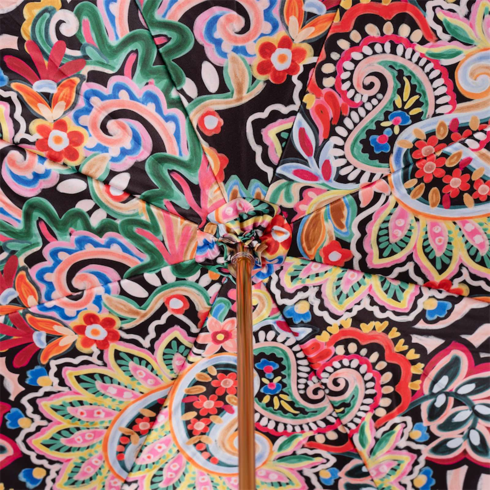 Red Skull Umbrella – Handmade Italian Luxury Rain Umbrella with Resin Handle