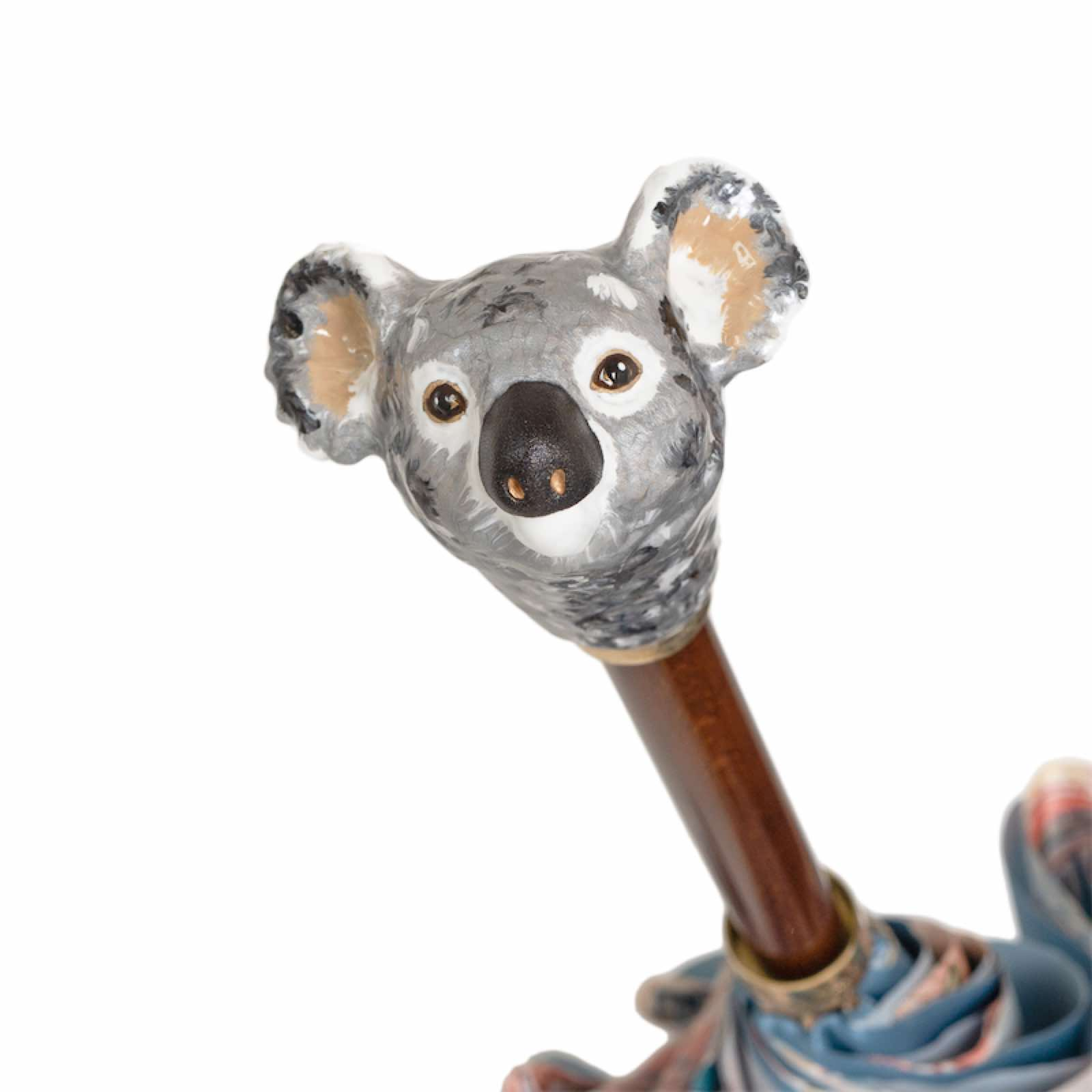 Koala Umbrella – Handmade Italian Rain Umbrella with Enameled Brass Handle