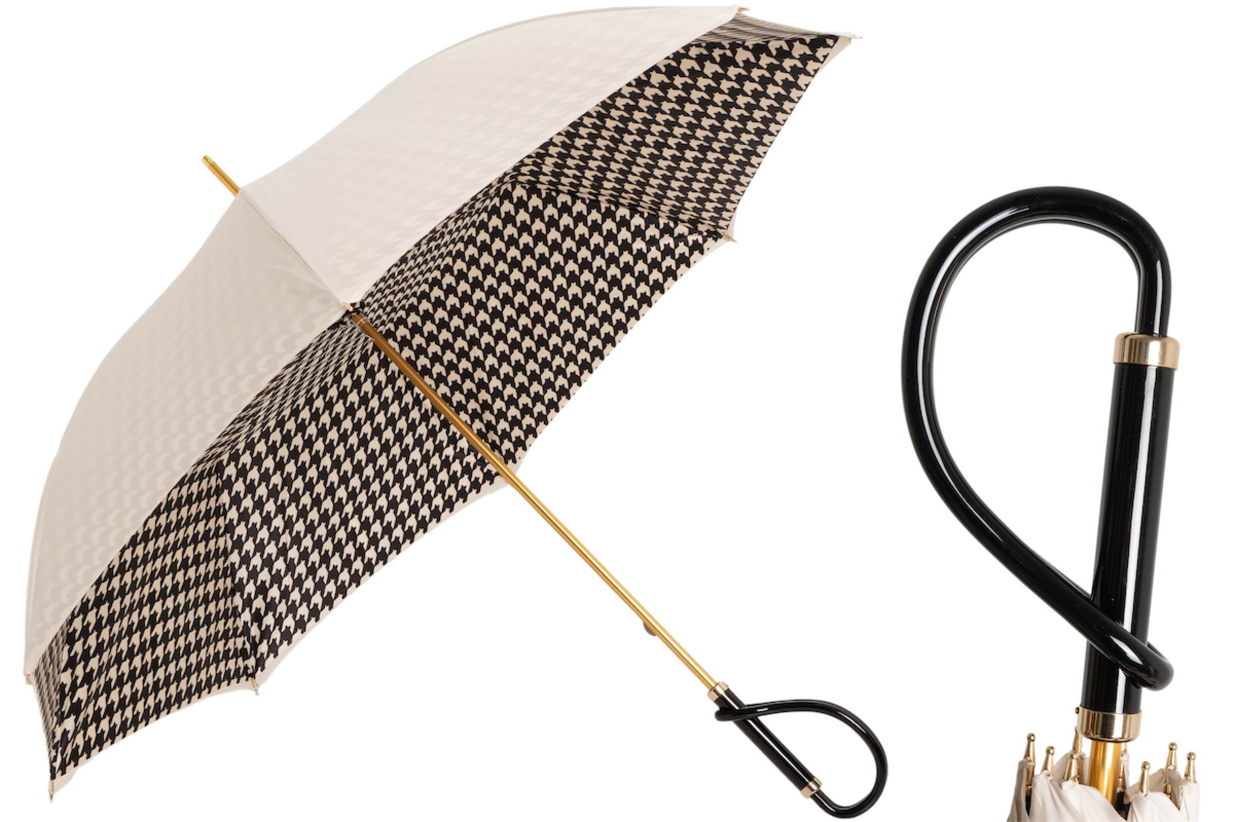 Ivory Umbrella – Handmade Italian Rain Umbrella with Acetate Handle & Durable Canopy