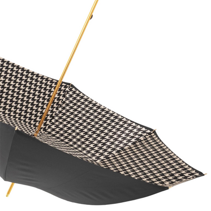 Paris Black Umbrella – Handmade Italian Rain Umbrella with Acetate Handle