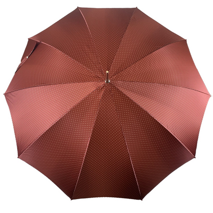 Hand-painted tiger umbrella by Ilmarchesato showcasing Italian luxury craftsmanship for men.