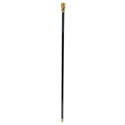 Luxury Walking Cane – 24K Gold Walking Stick with Multicolor Crystal Handle