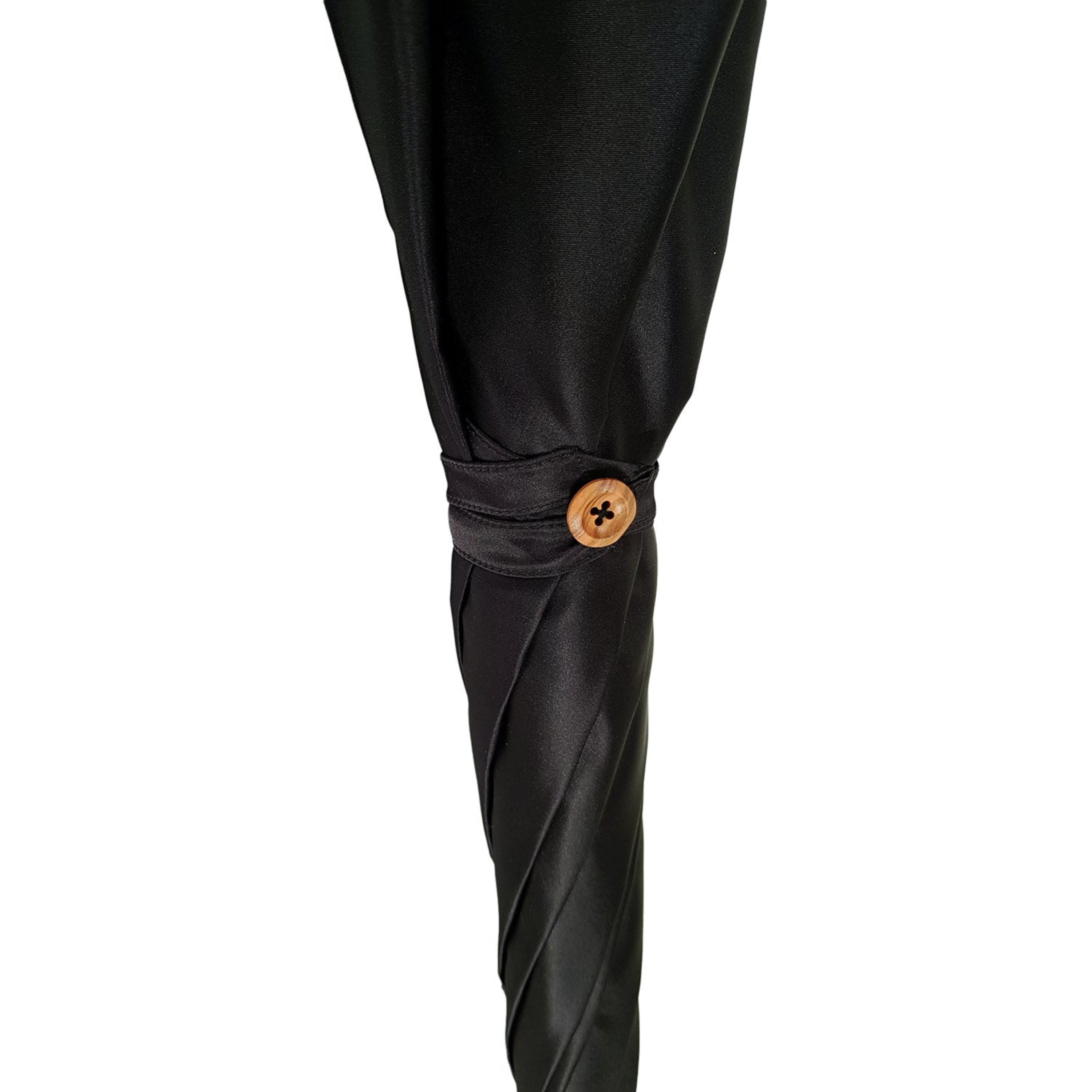 Double Canopy Umbrella – Elegant Men’s Rain Gear with Blue Striped Interior