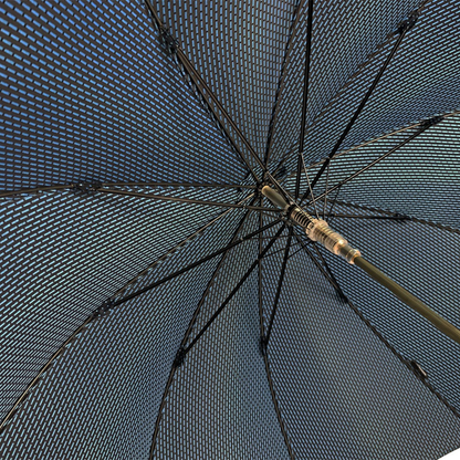 Luxury Jaquard Umbrella – 24K Gold-Plated Hand-Enameled Snake Handle, Fiber Carbon Ribs