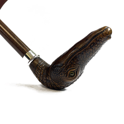 Luxury Two-Tone Umbrella – Automatic Open Carbon Fiber Ribs, Crocodile Handle