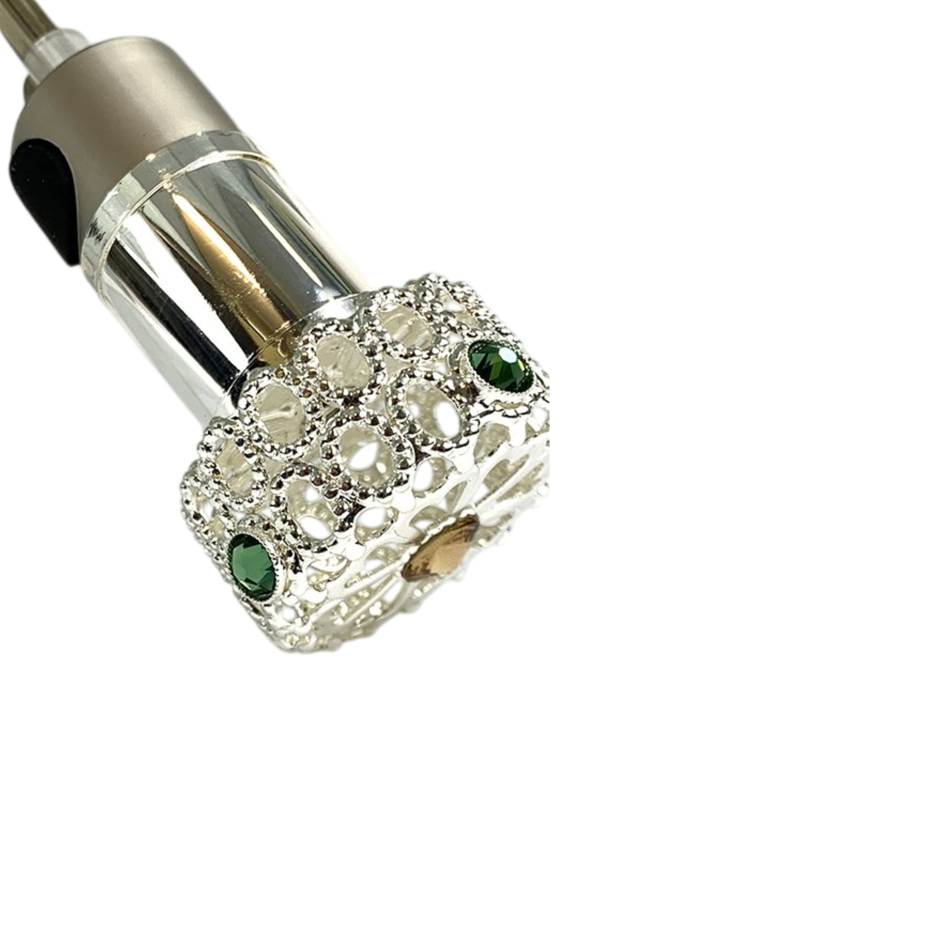 Folding Umbrella Women | Swarovski Embellished Italian Handmade Rain Umbrella