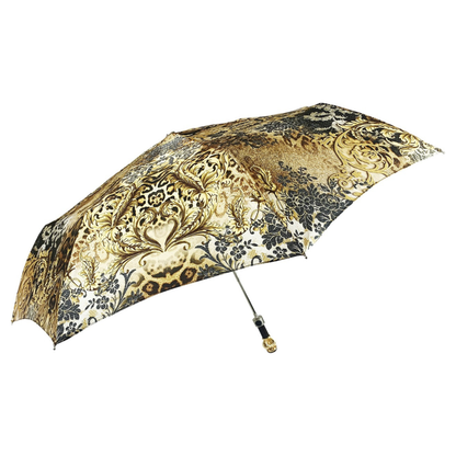 Mini Folding Umbrella - Luxury Jeweled Handle, UV Protection, Travel Rainproof