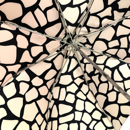 Double Canopy Umbrella – Luxury Women's Rain Umbrella with Magenta Crystals