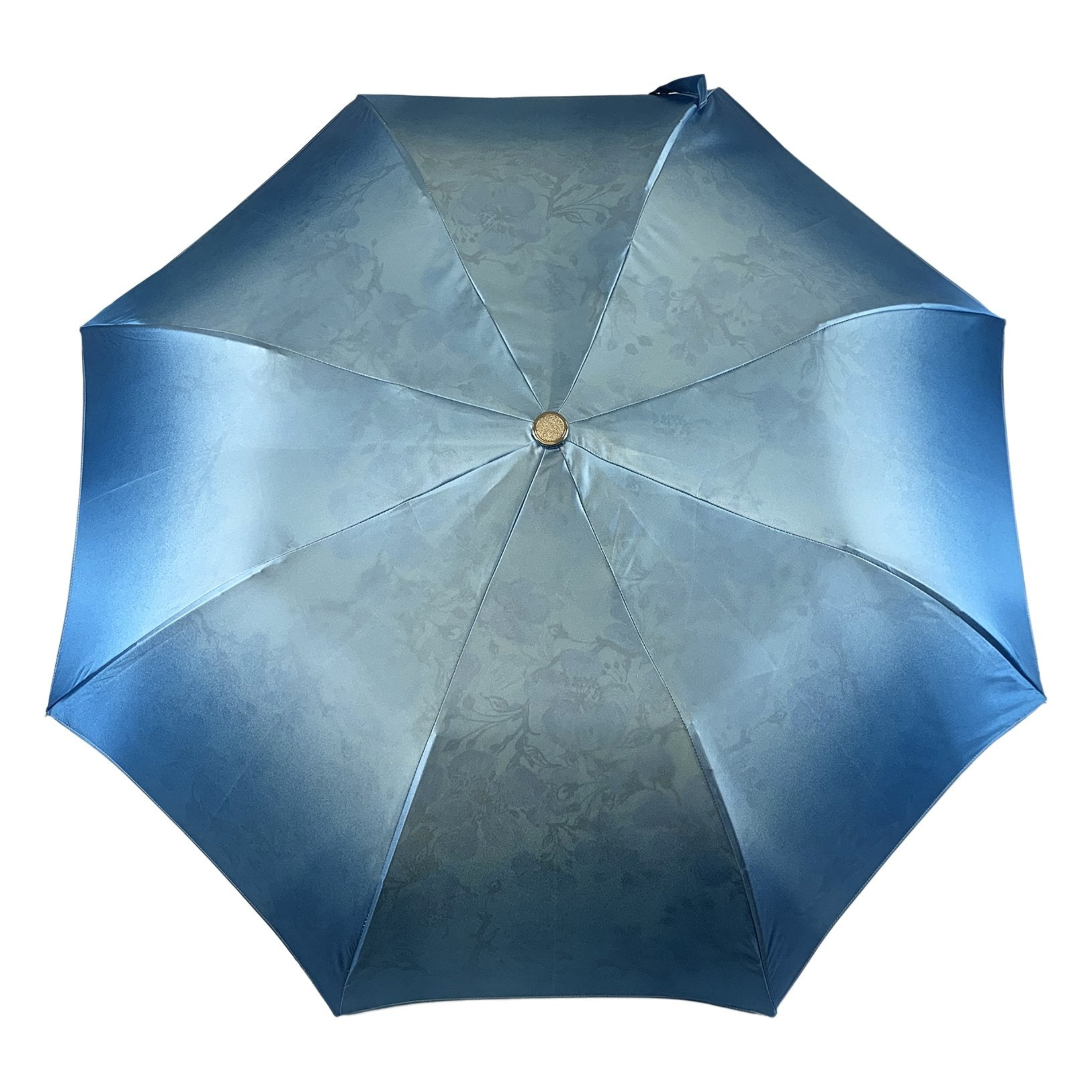 Goldplated Crystal Umbrella – 24K Gold Handle, Swarovski Accents, Folding Rain Protection