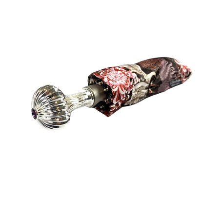 Women's Folding Umbrella – Elegant Heron Design | Lightweight Rainproof Travel Accessory