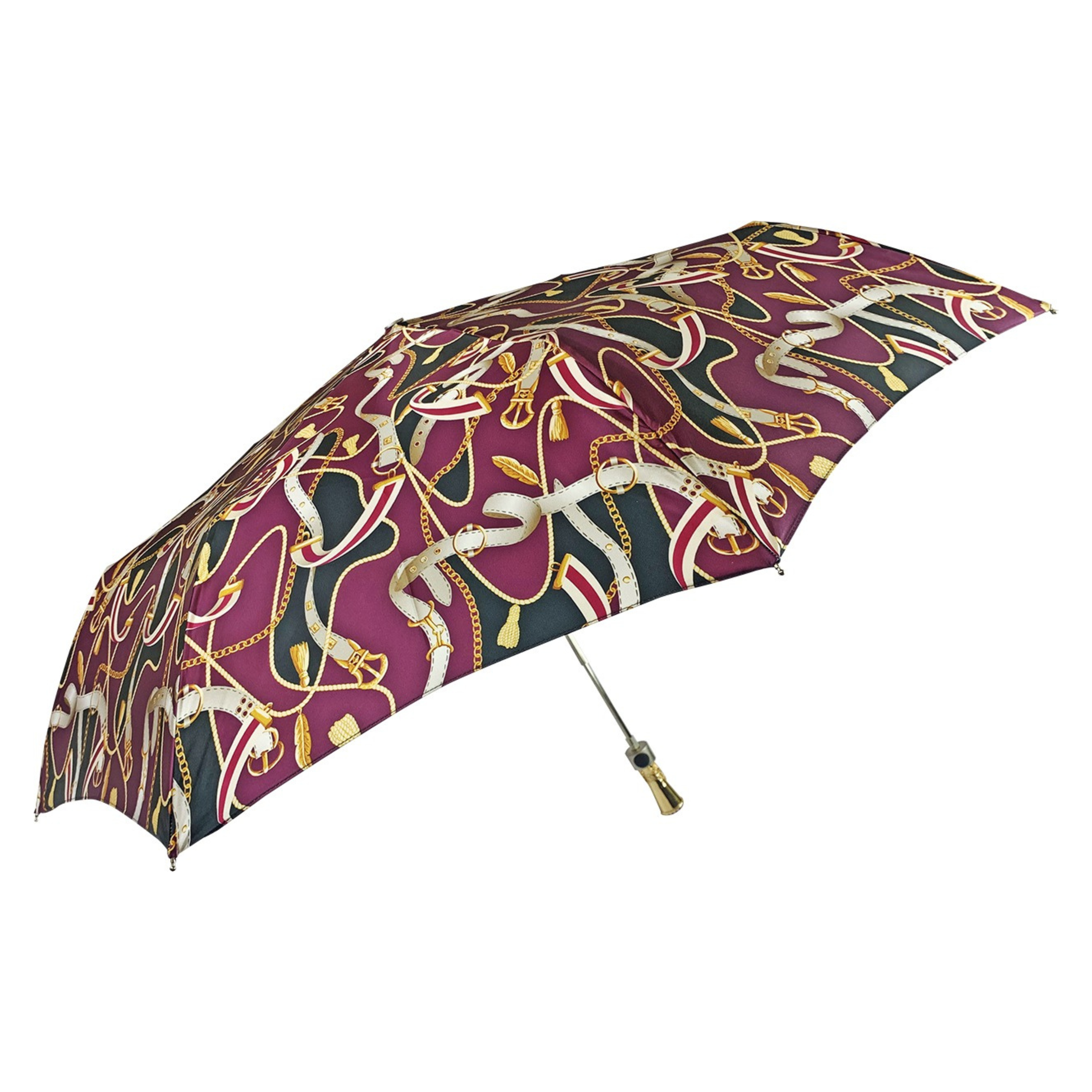 Women Folding Umbrella – Crimson Canopy | Automatic Open, Lightweight Rain Shield