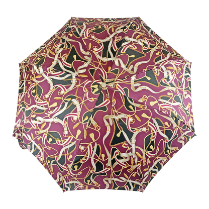Women Folding Umbrella – Crimson Canopy | Automatic Open, Lightweight Rain Shield