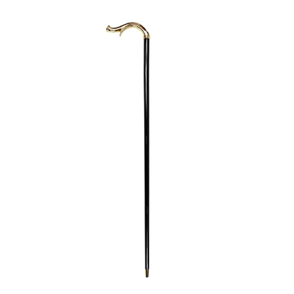 Elegant Walking Stick – 24K Gold-Plated Brass Handle | Italian Luxury Cane