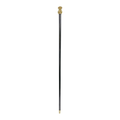 Handmade Milord Cane – Luxury Italian Walking Stick With Emerald Crystals & 24K Gold Plating