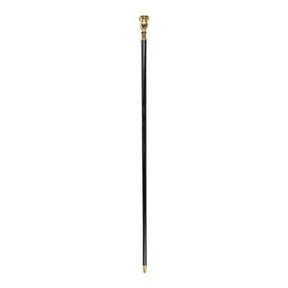 Emerald Crystal Walking Cane – Handcrafted 24K Gold Plated Handle, Beechwood Shaft