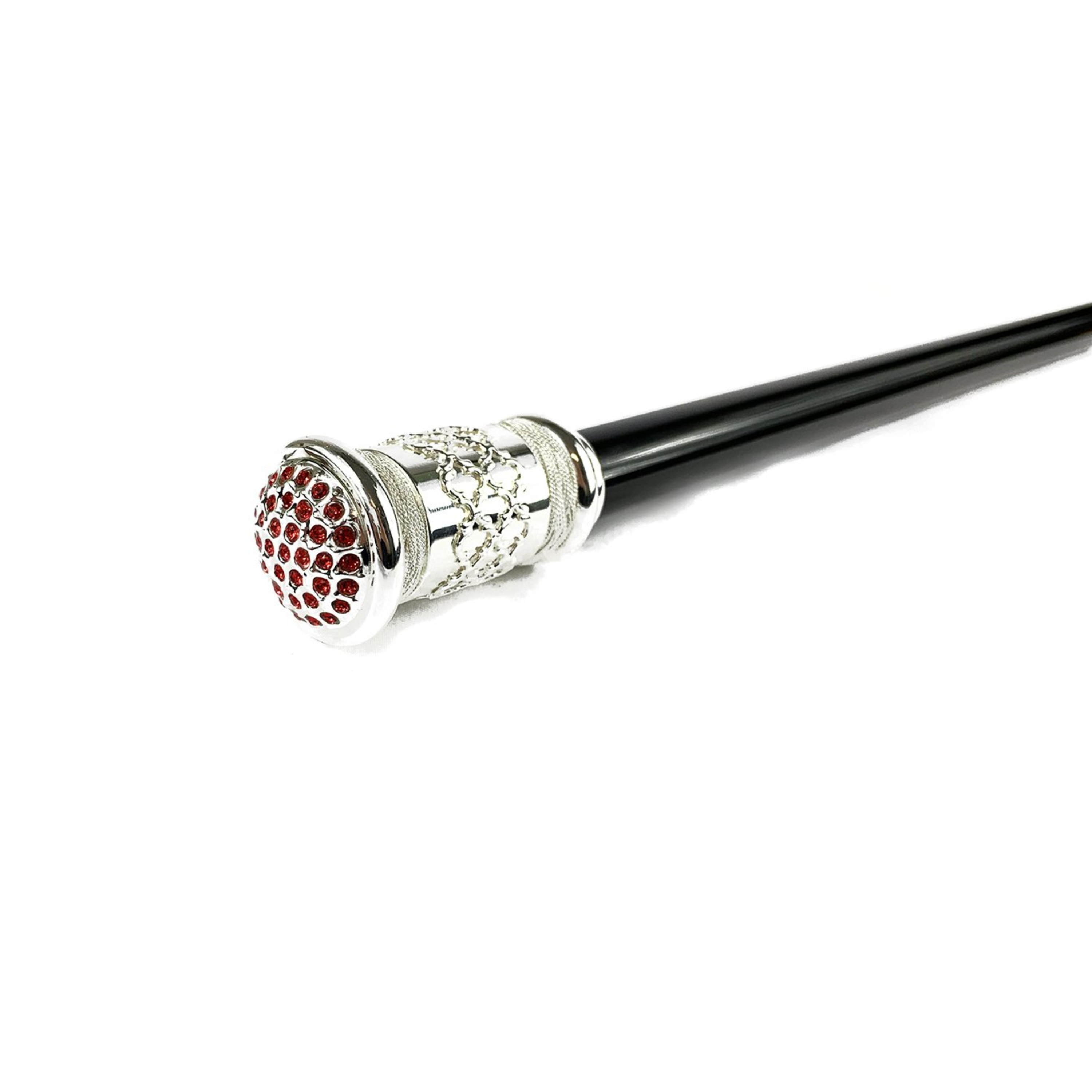 Luxury Walking Stick – Handmade Italian Cane with 925 Silver-Plated Mylord Handle