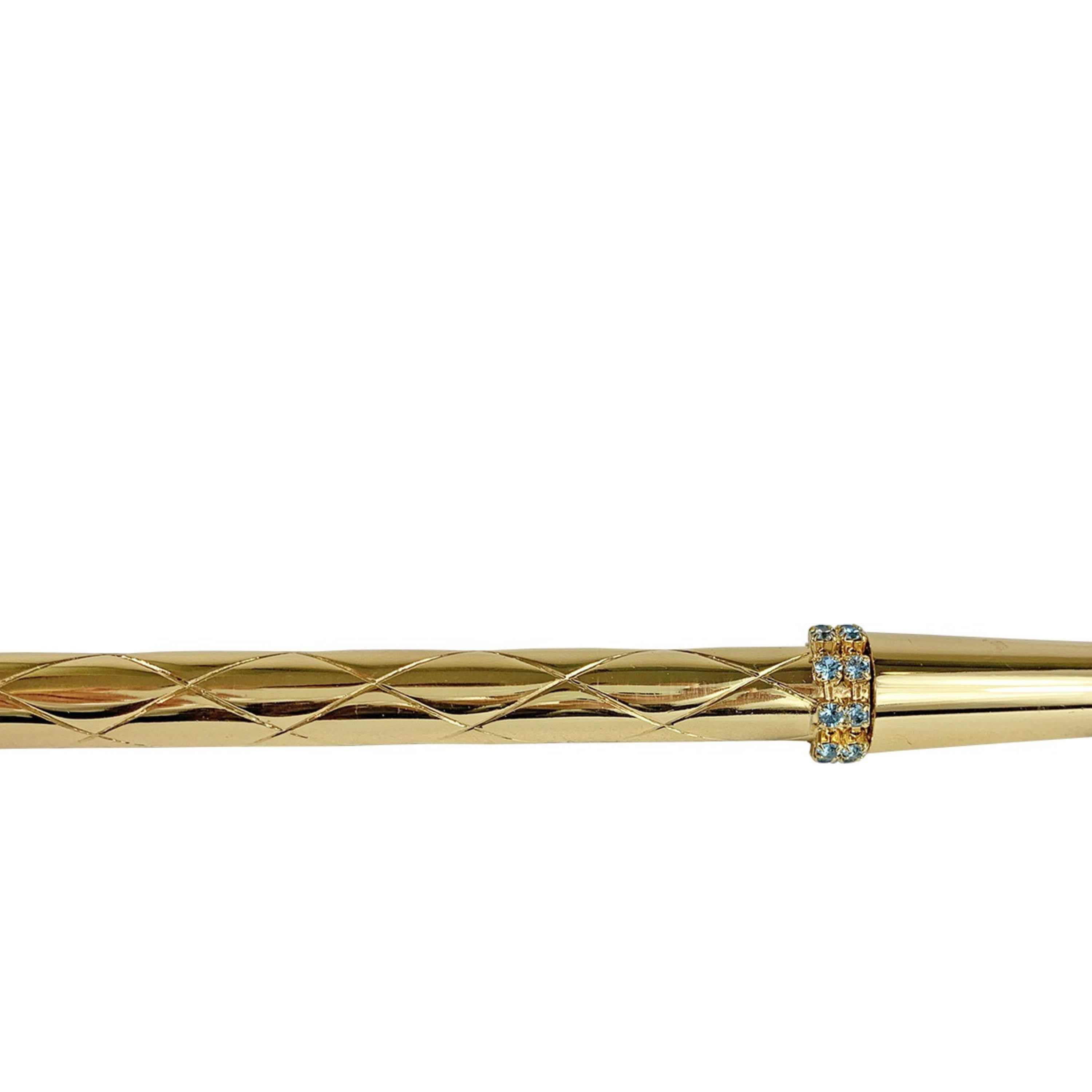 Italian Walking Stick – Limited Edition 24K Gold Plated Solid Brass Cane