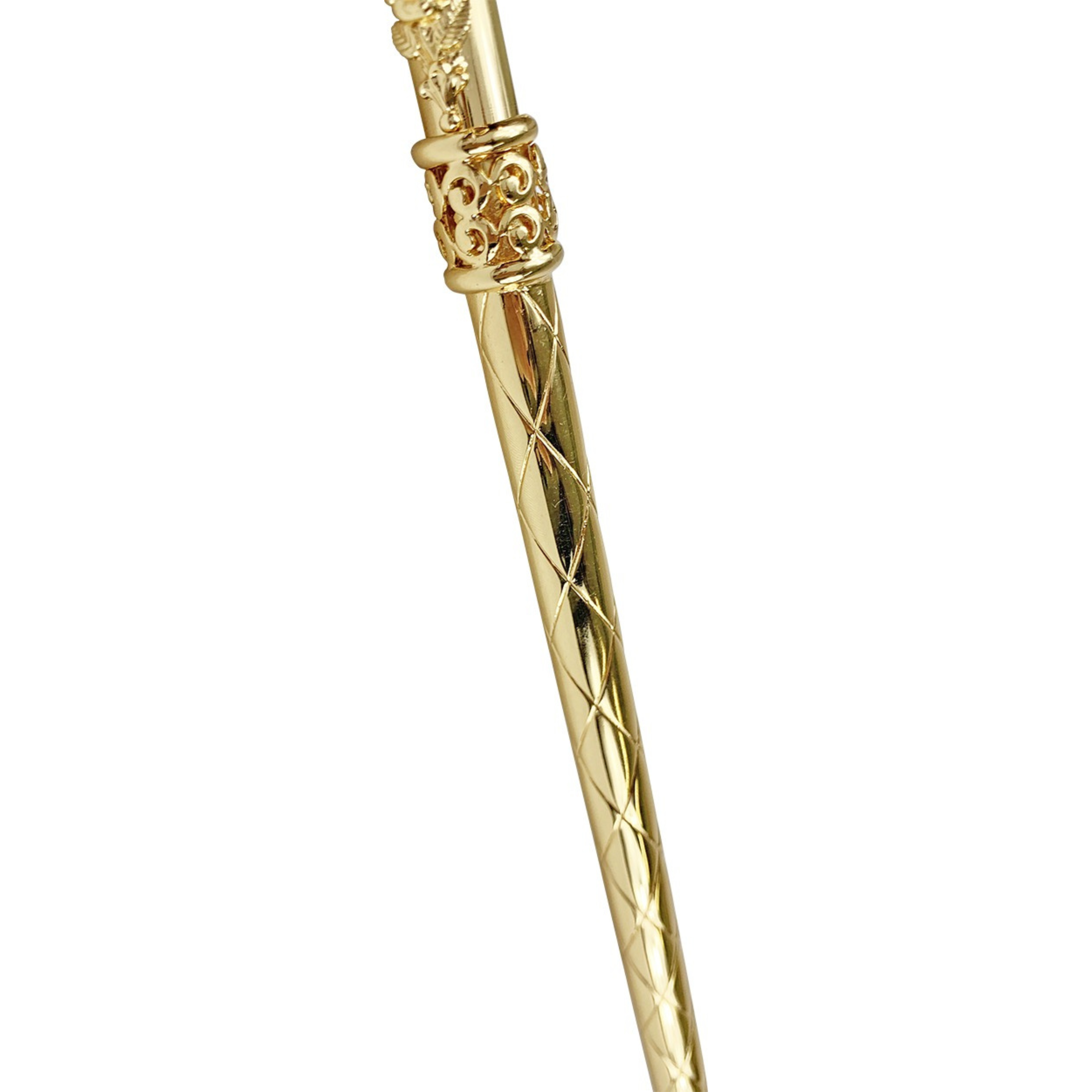 Italian Walking Stick – Limited Edition 24K Gold Plated Solid Brass Cane