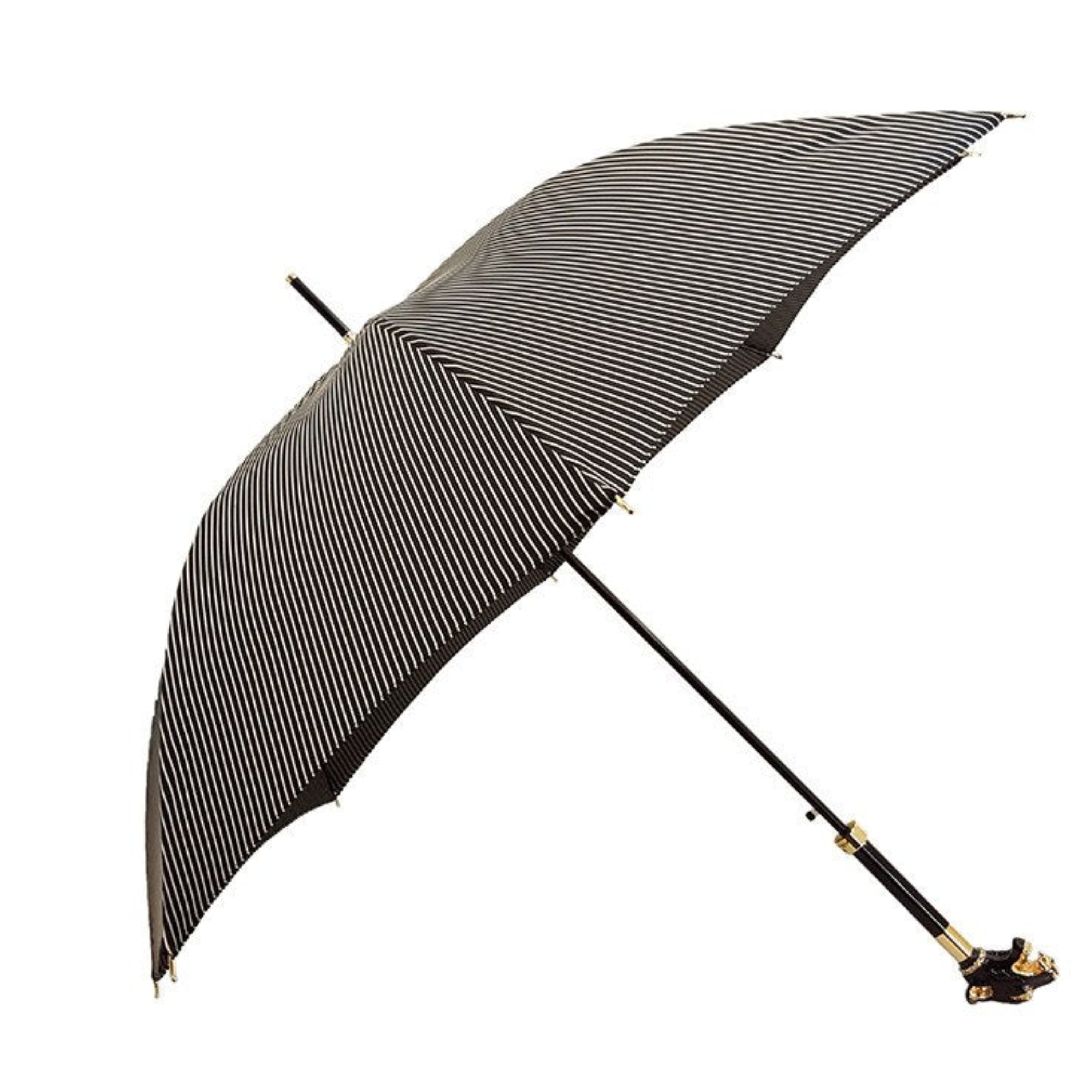 Italian men's enameled umbrella from Ilmarchesato's premium collection, featuring a luxurious design and sturdy handle.