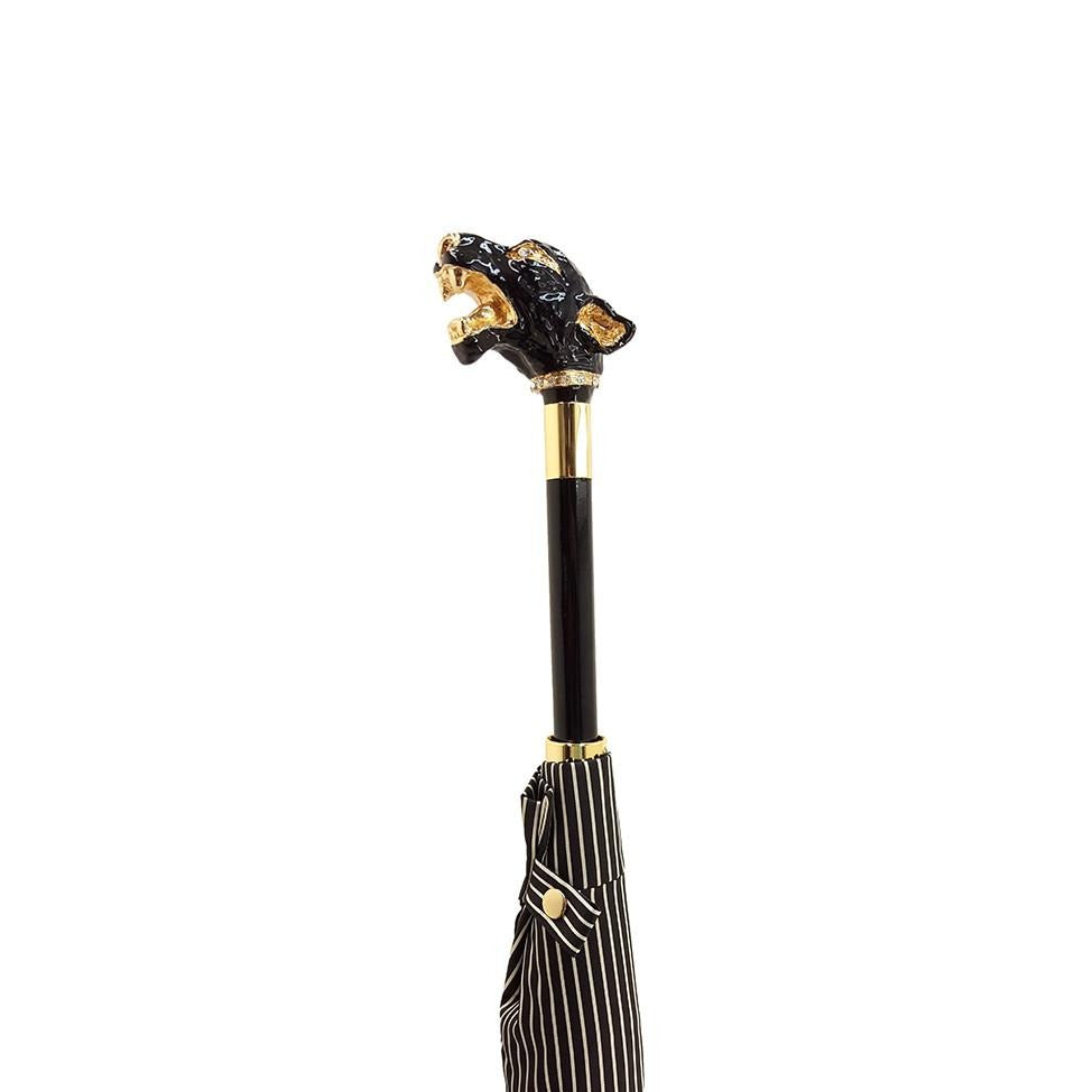 Italian men's enameled umbrella from Ilmarchesato's premium collection, featuring a luxurious design and sturdy handle.