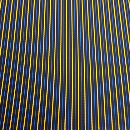 Men's striped umbrella featuring a gold-plated hound head handle by Ilmarchesato, showcasing its unique design and craftsmanship.