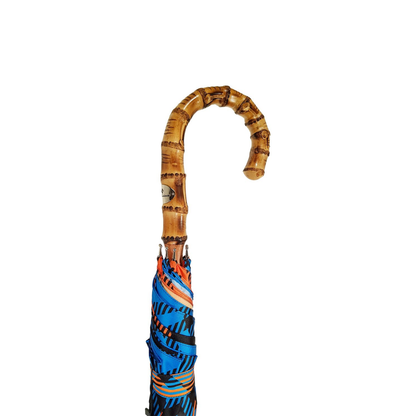 Ilmarchesato gentleman's umbrella featuring a whangee bamboo handle, elegantly designed for men.